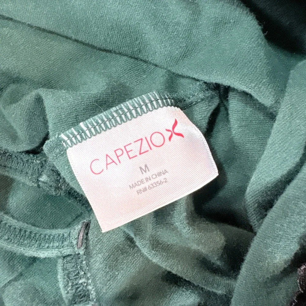 Capezio Womens Strappy Lattice Back Camisole Leotard Green Medium RN 63356-2